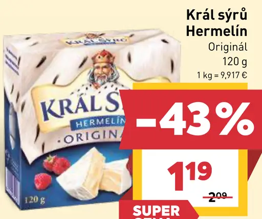 Král Sýrů Hermelín originál