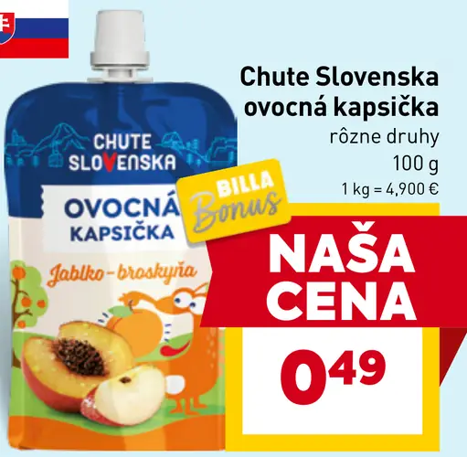 Chute Slovenska ovocná kapsička