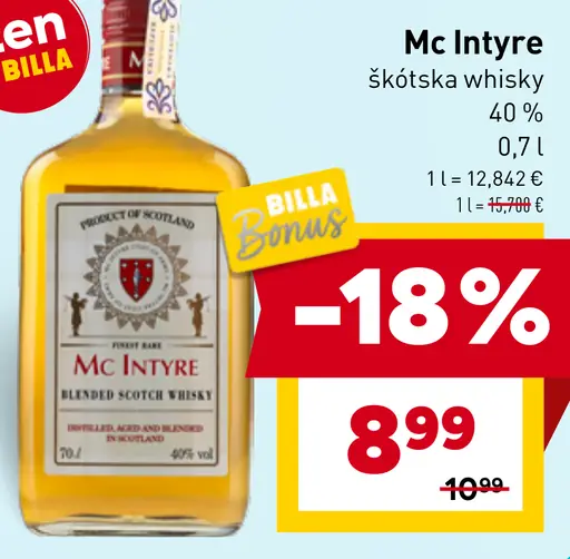 Mc Intyre škótska whisky