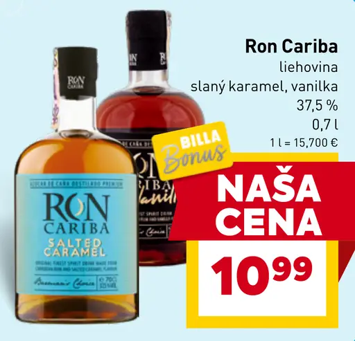 Ron Cariba liehovina slaný karamel, vanilka