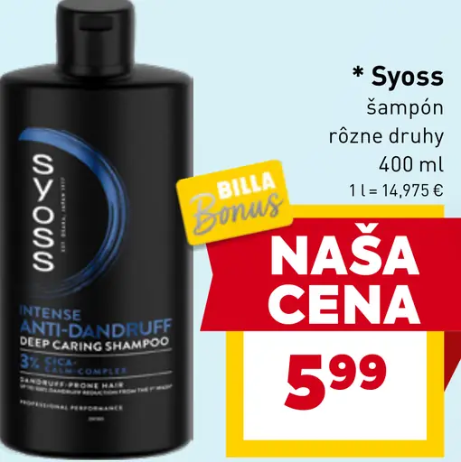 Syoss šampón proti lupinám