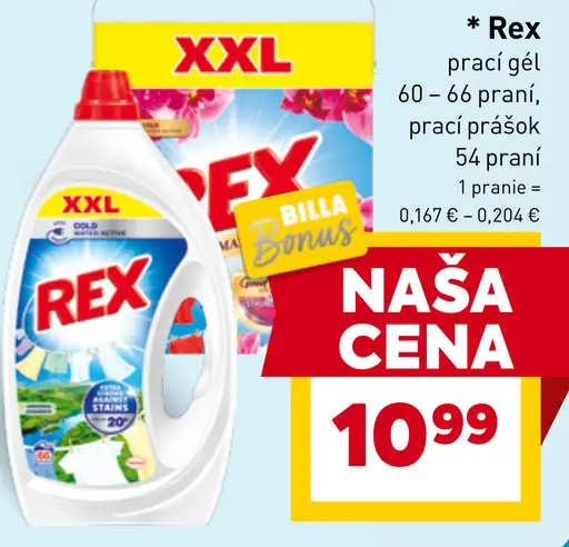 Rex prací gél