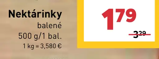 Nektárinky balené