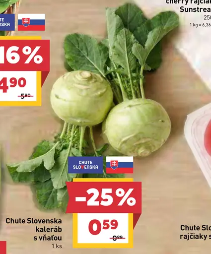 Chute Slovenska kaleráb s vňaťou