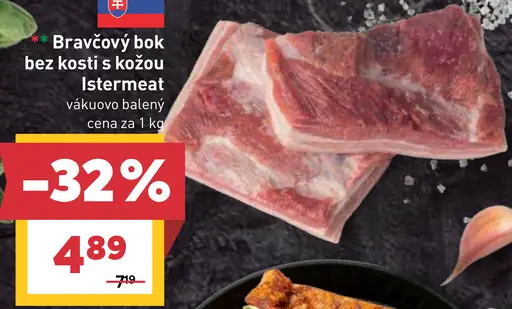 Bravčový bok bez kosti s kožou