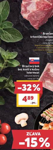 Bravčová krkovička bez kosti chladená