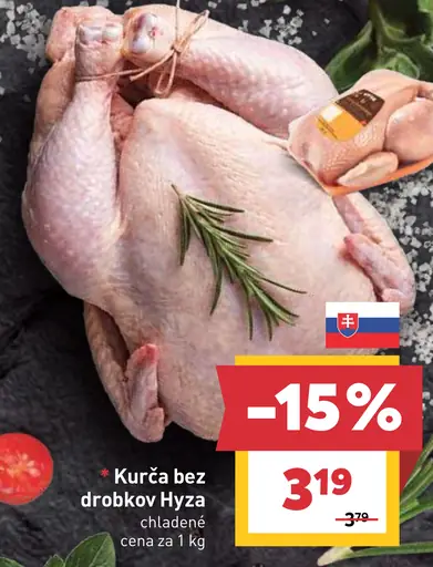 Kurča bez drobkov Hyza chladené