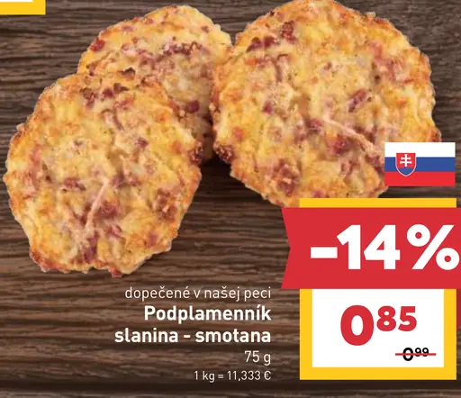 Podplamenník slanina-smotana
