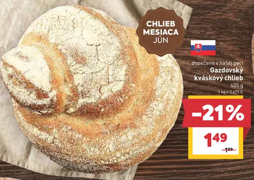 Gazdovský kváskový chlieb