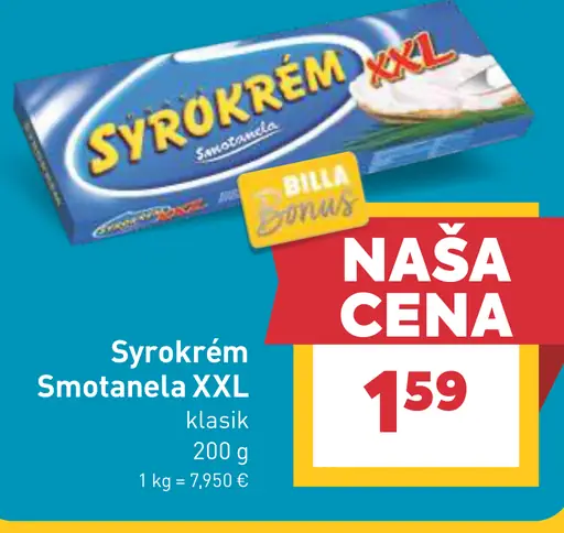 Syrokrém Smotanela XXL tavený syr