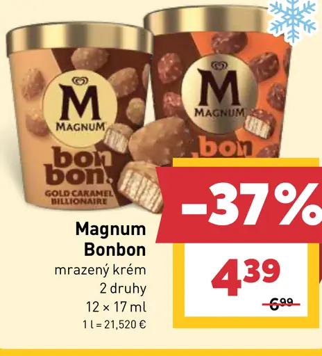 Magnum Bonbon mrazený krém 2 druhy