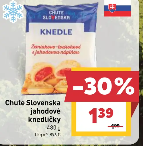 Chute Slovenska jahodové knedlíky