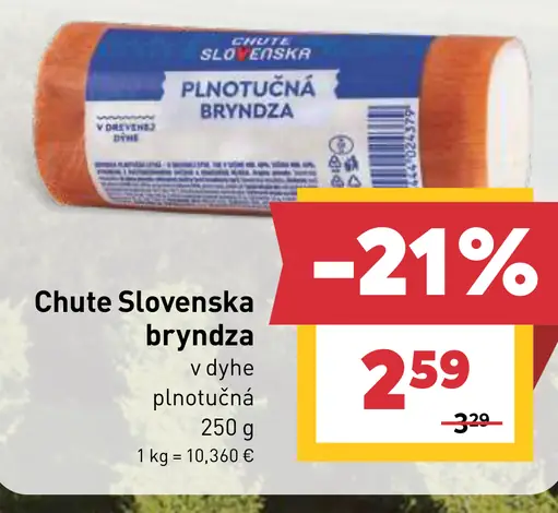 Chute Slovenska bryndza plnotučná