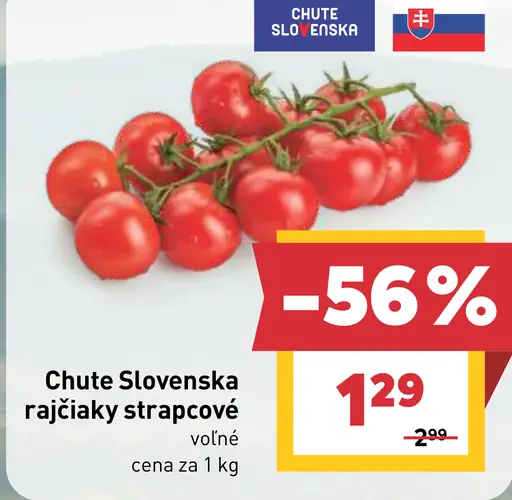 Chute Slovenska rajčiaky strapcové voľné