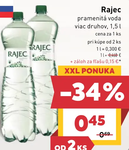 Rajec Pramenitá voda sýtená