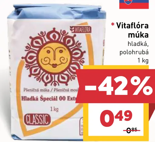 Vitaflóra múka hladká polhrubá