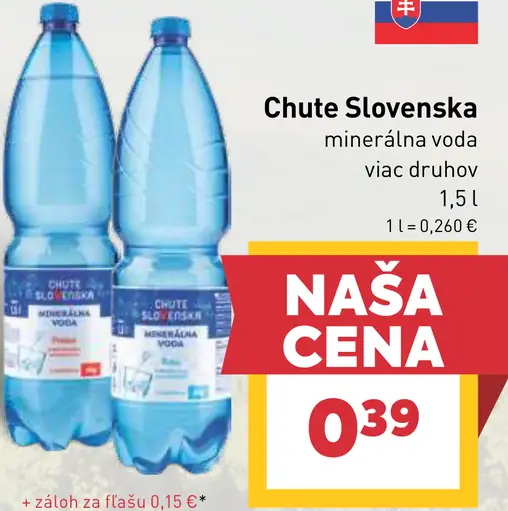 Chute Slovenska magnéziová minerálna voda