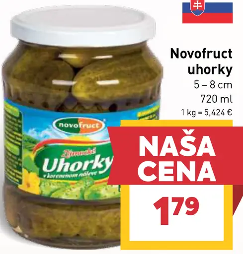 Novofruct uhorky 5–8 cm