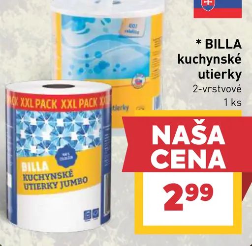 BILLA kuchynské utierky 2-vrstvové