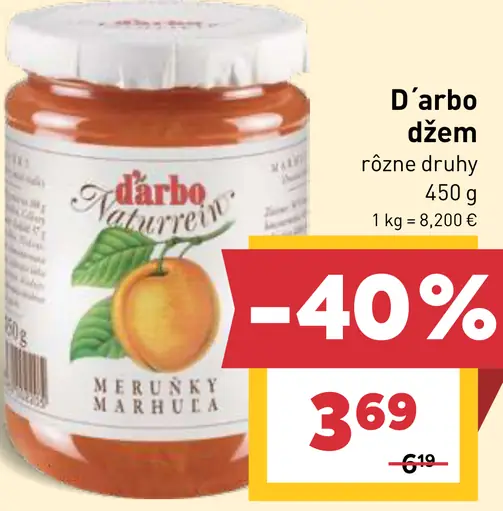D’arbo džem rôzne druhy