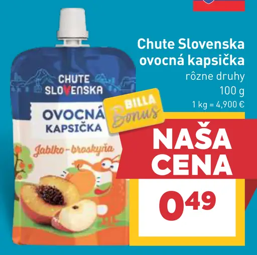 Chute Slovenska ovocná kapsička jabĺčko-brusnica