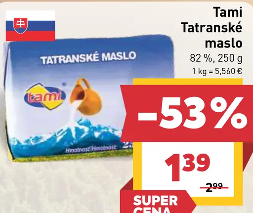 Tami Tatranské maslo