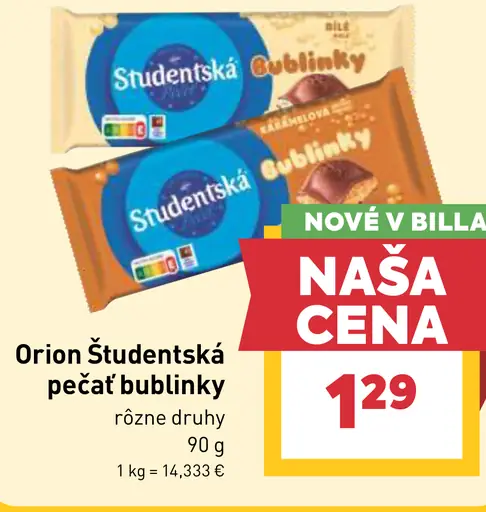 Orion Študentská pečať bublinky