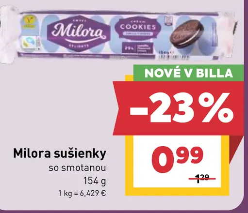Milora sušienky so smotanou