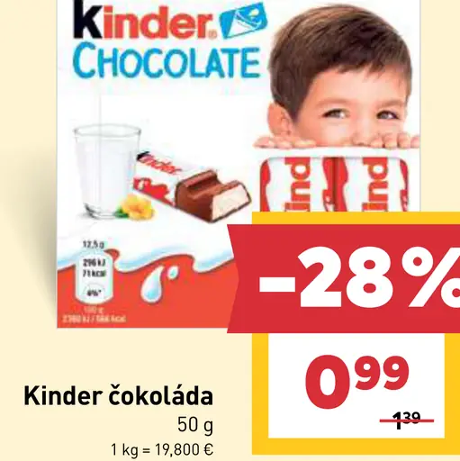 Kinder čokoláda