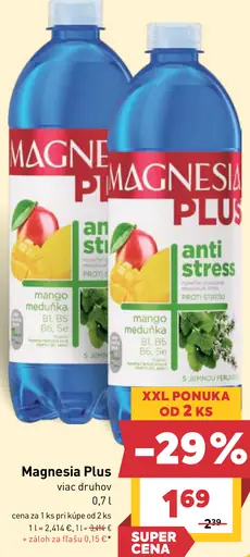 Magnesia Plus ochutená minerálna voda