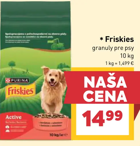 Friskies granuly pre psy
