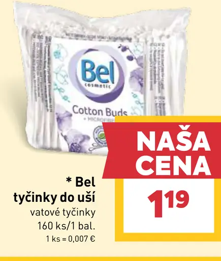 Bel tyčinky do uší vatové tyčinky