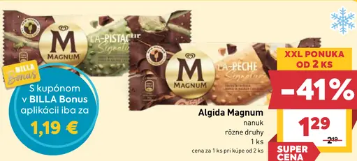Algida Magnum nanuk rôzne druhy