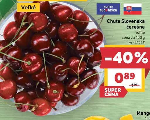 Chute Slovenska čerešne voľné