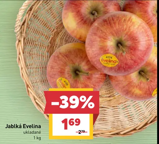 Jablká Evelina ukladané