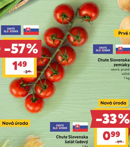 Chute Slovenska rajčiaky kokteilové Saluoso