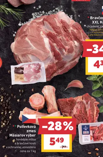 Bravčová krkovička bez kosti chladená