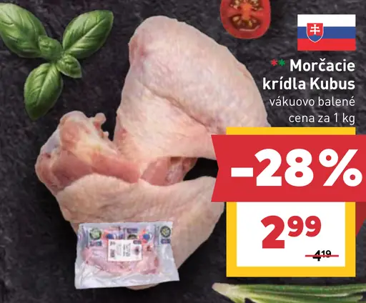 Morčacie krídla Kubus vákuovo balené