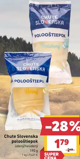 Chute Slovenska pološtiepok údený