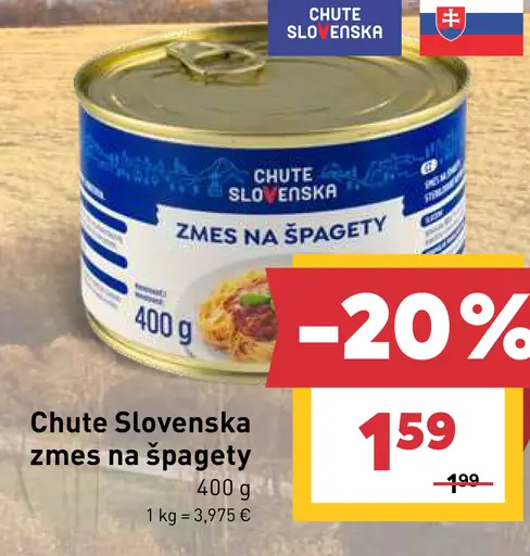 Chute Slovenska zmes na špagety