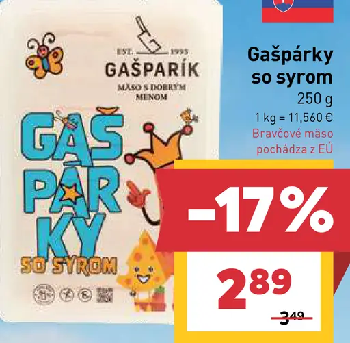 Gašpárky so syrom