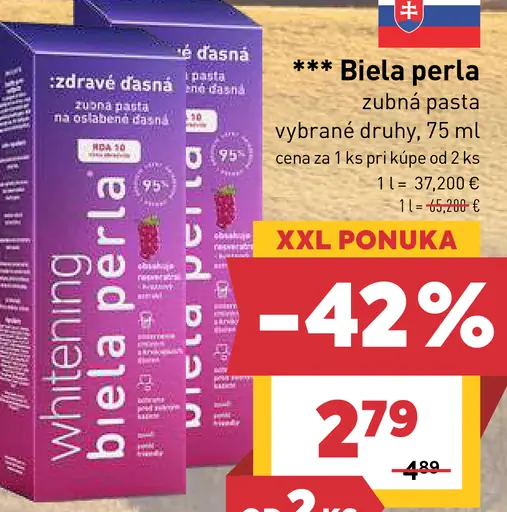 Biela Perla zubná pasta