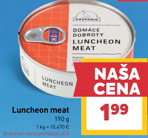 BILLA Domáce dobroty Luncheon meat