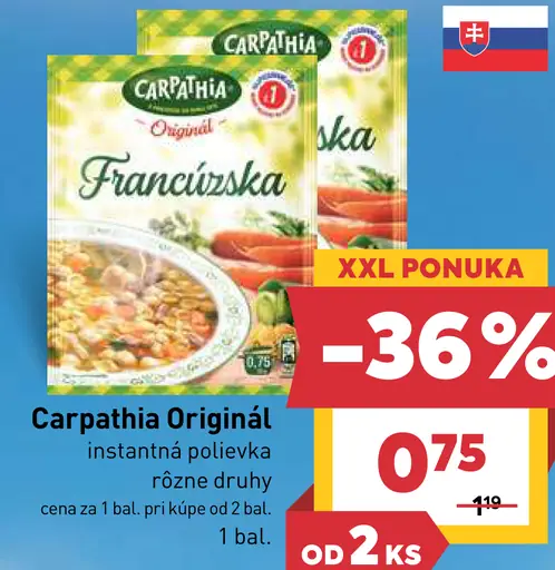 Carpathia Original instantná polievka
