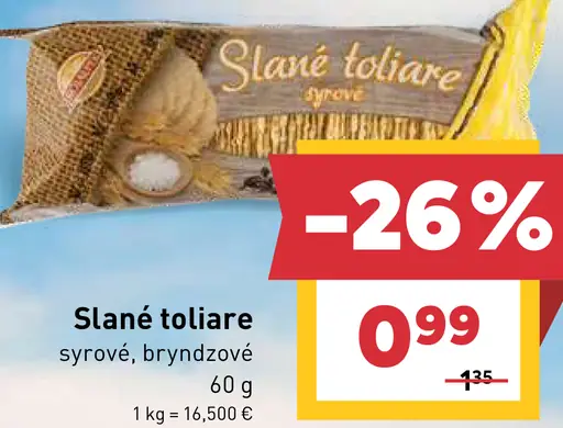 Slané toliare syrové