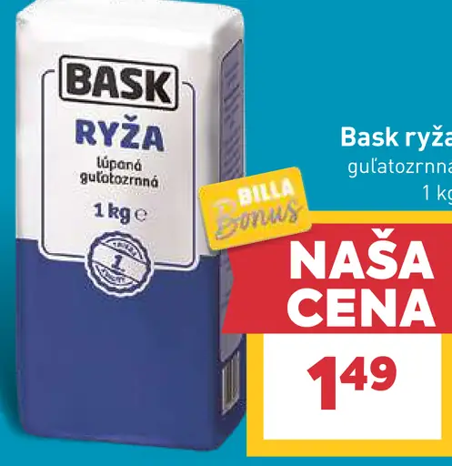 Bask ryža guľatozrnná