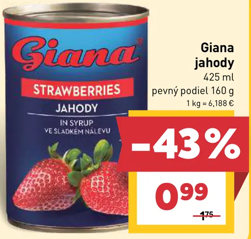 Giana jahody v sirupe