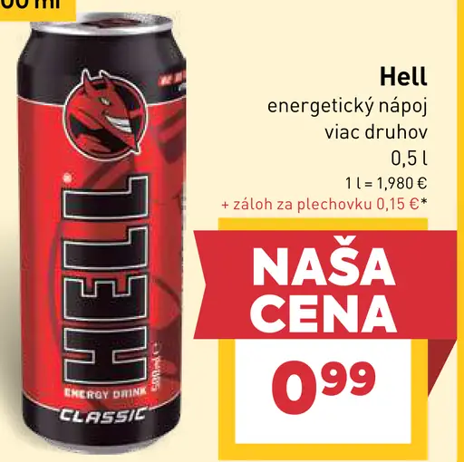 Hell energetický nápoj plechovka