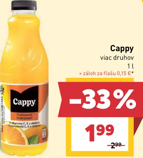 Cappy ovocný nápoj