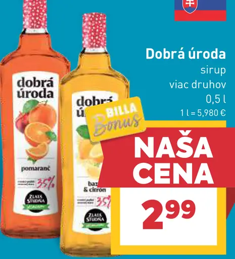 Dobrá úroda sirup